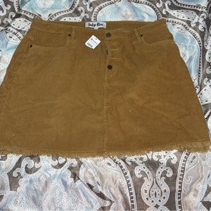 Corduroy mini skirt brand new